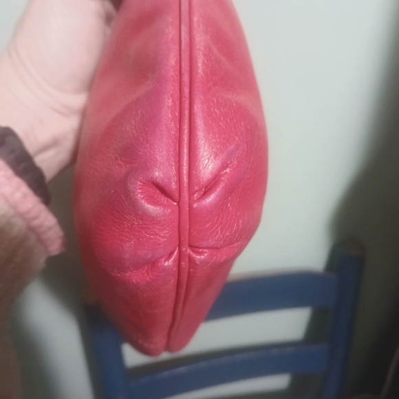Coach Fuchsia Leather Shoulder Bag Vintage - Picture 6 of 12